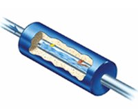 Rheotherm sensor cutaway